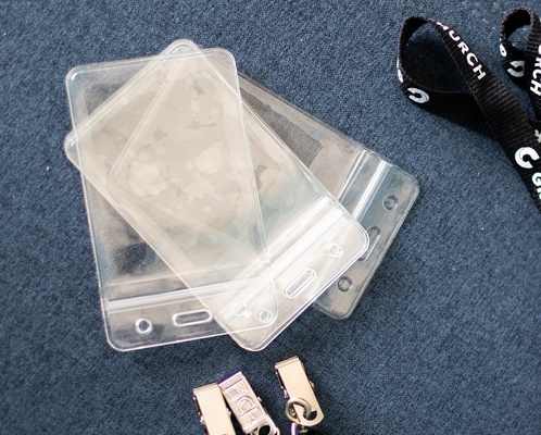 Plastic Pockets for Lanyards